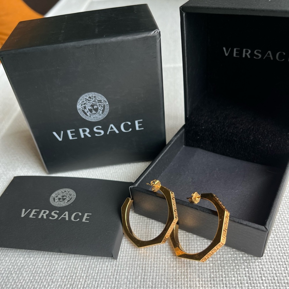 ❌SOLD❌Versace hoop earrings